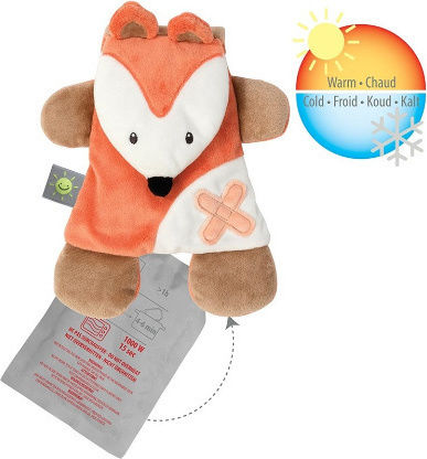 Nattou Babytuch Cuddly Gelpack Fox Brown