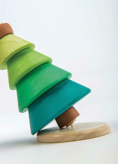 Tender Leaf Toys Jucărie de Stivuire Joc de stivuire brad din Lemn pentru 18++ Luni