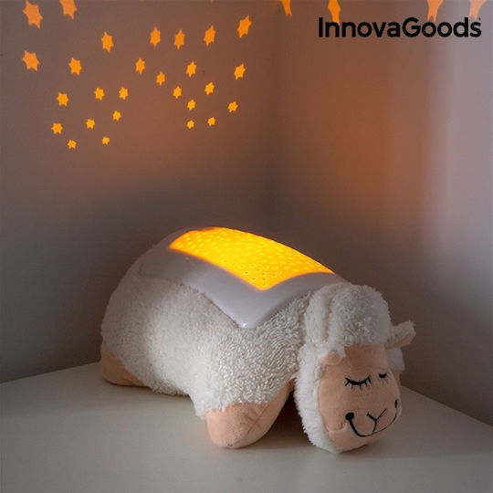 InnovaGoods Играчка за сън Cuddly Sheep with Projector Stars със светлина за 36++ месеца