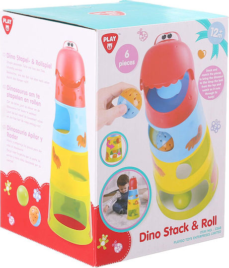 Playgo Stacking Toy Pyramid Dinosaur Stack & Roll for 12++ Months