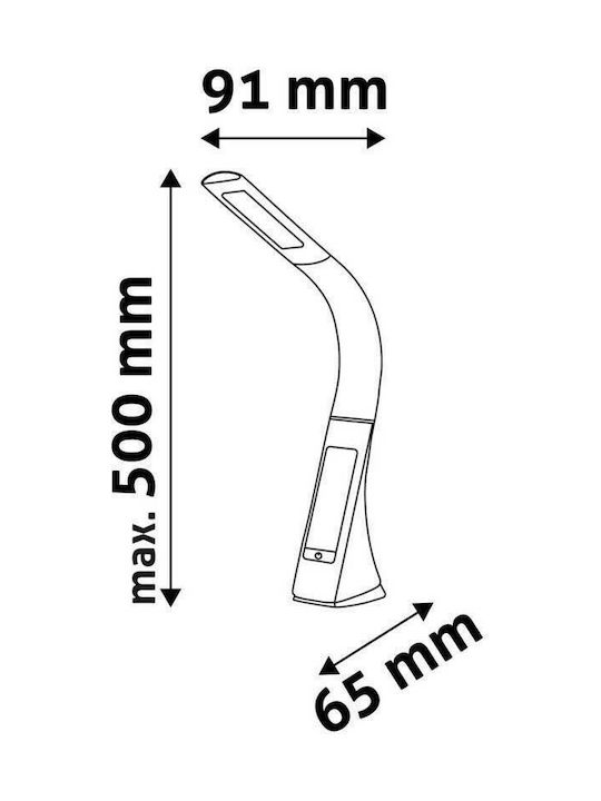 Avide ABLDL-BLC-6W-BR LED Office Lamp with Flexible Arm in Brown Color