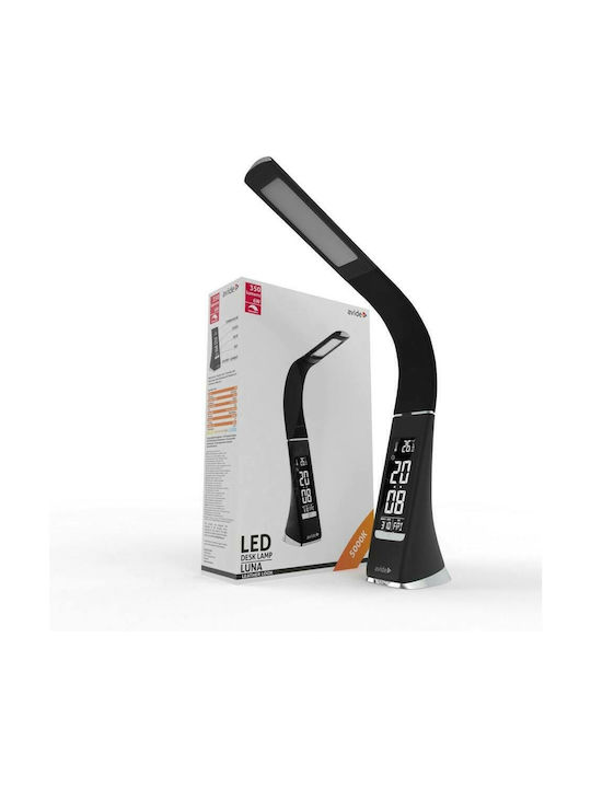 Avide ABLDL-BLC-6W-BL LED Φωτιστικό Γραφείου με Εύκαμπτο Βραχίονα σε Μαύρο Χρώμα