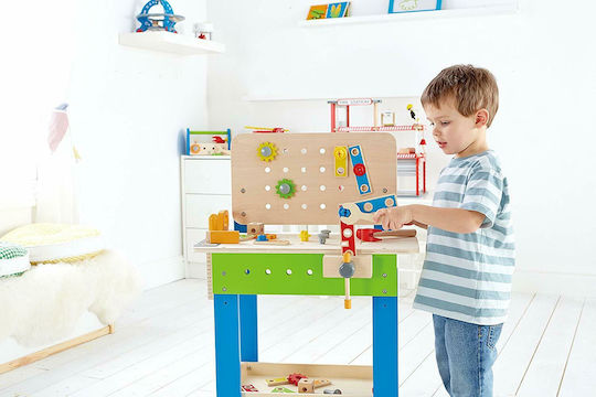 Hape Kids Wooden Workbench for 3+ Years 13 cm 35 Pieces