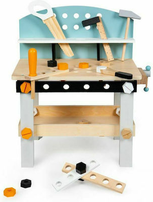 Ecotoys Kids Workbench made of Wood for 3+ Years Old