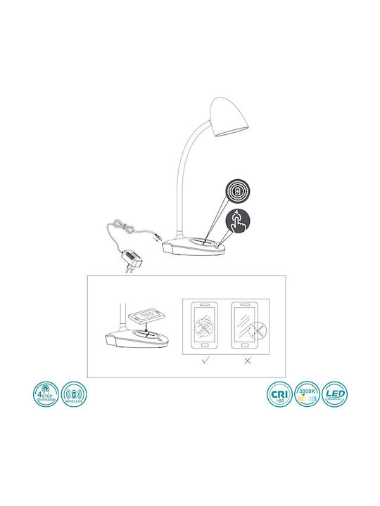 Trio Lighting Load LED Lumină de Birou în Culoarea Alb
