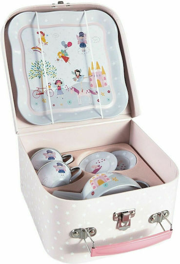 Floss & Rock Metallic Fairy Unicorn Tea Set for 3+ Years 7pcs
