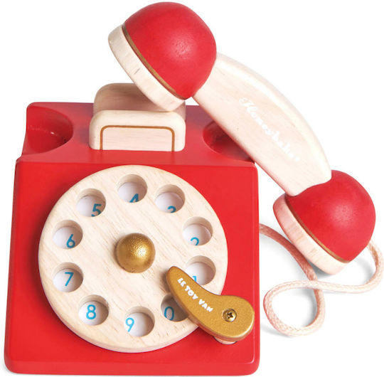 Le Toy Van Children's Household Appliance Vintage Phone made of Wood