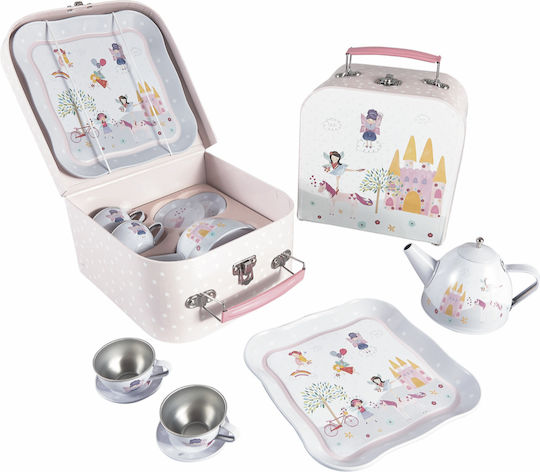 Floss & Rock Metallic Fairy Unicorn Tea Set for 3+ Years 7pcs
