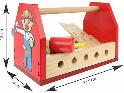 Kids Tool Εργαλειοθήκη made of Wood 16pcs