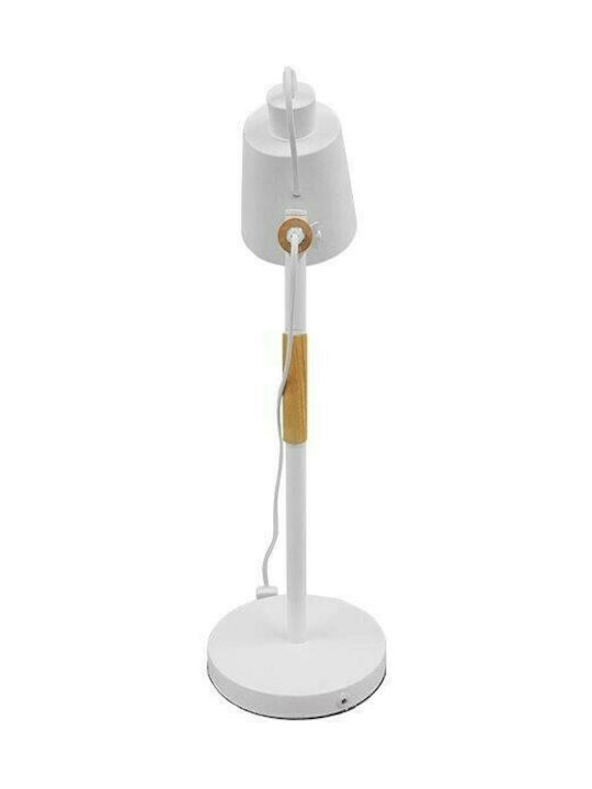 GloboStar Verity Office Lamp for Socket E27 in White Color