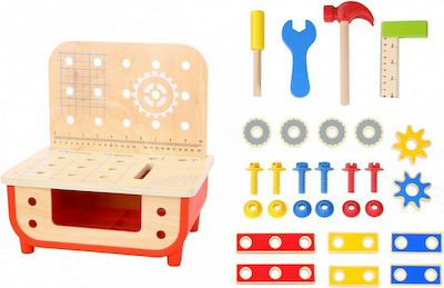 Tooky Toys Kids Workbench made of Wood for 3+ Years Old