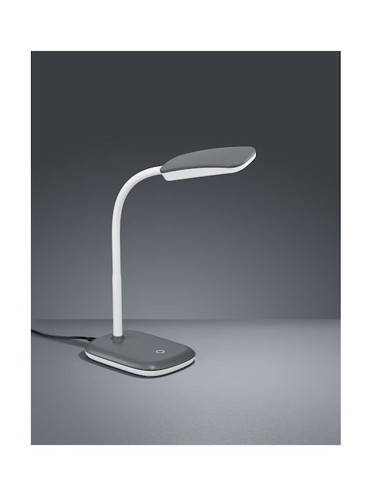 Trio Lighting Boa LED Schreibtischlampe mit flexiblem Arm in Gray Farbe