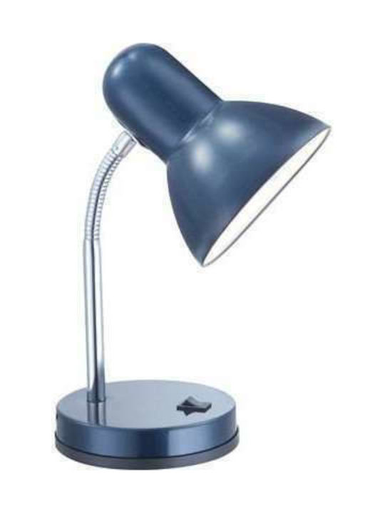Globo Lighting Office Lamp with Flexible Arm for Socket E27 in Blue Color
