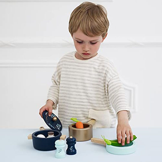 Le Toy Van Pots & Pans από Ξύλο για 3+ Ετών 6τμχ