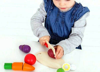 Big Jigs Fruits & Vegetables Toy Κουτί με Λαχανικά made of Wood for 2+ Years Old