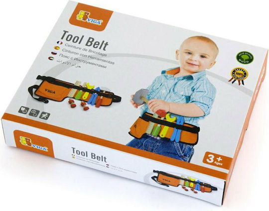 Viga Toys Viga Ζώνη Εργαλείων από Ξύλο για 3+ Ετών