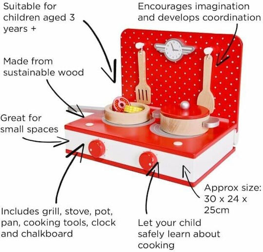 Classic World Küchen- und Grillaugen aus Holz für Kinder-Spielzeug zum Spielen ab 3 Jahren 22 Stück