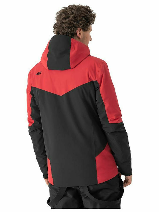 4F H4Z21-KUMN013-61S Männer Jacke aus für Ski & Snowboard Rot