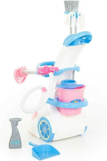 Polesie Reinigungsspielzeug Cleaning Trolley with Vacuum Cleaner