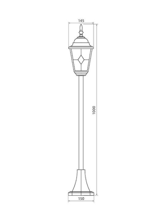 Vivalux Murano PS007/AB Post Mic