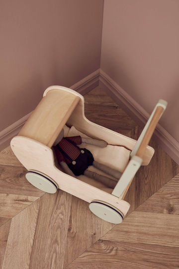 Kids Concept Cărucior Pentru Păpuși Din Lemn Pentru 3+ Ani 50.5 Cm