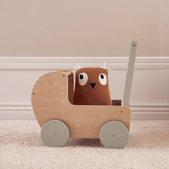 Kids Concept Cărucior Pentru Păpuși Din Lemn Pentru 3+ Ani 50.5 Cm