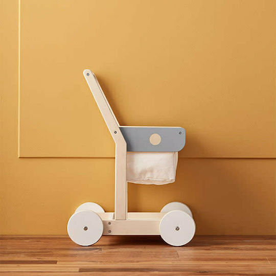 Kids Concept Cărucior Din Lemn Pentru Cumpărături Din Lemn Pentru 3+ Ani