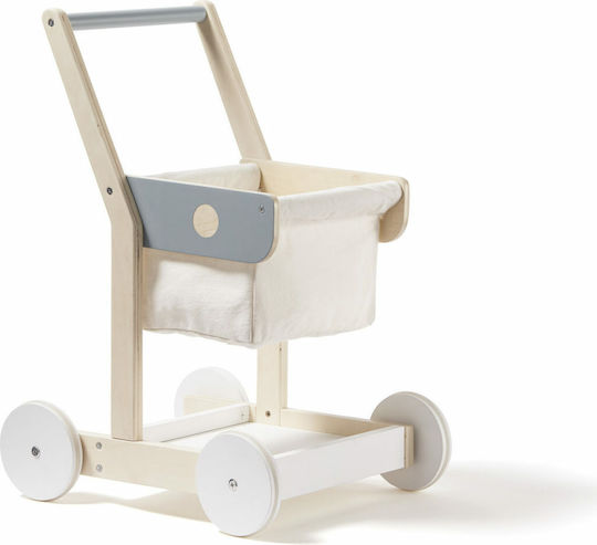 Kids Concept Cărucior Din Lemn Pentru Cumpărături Din Lemn Pentru 3+ Ani