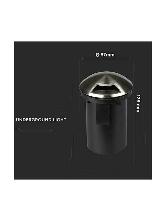 V-TAC V-TAC Outdoor Floor Lamp 20W IP67 for GU5.3 Light Bulb Base Silver