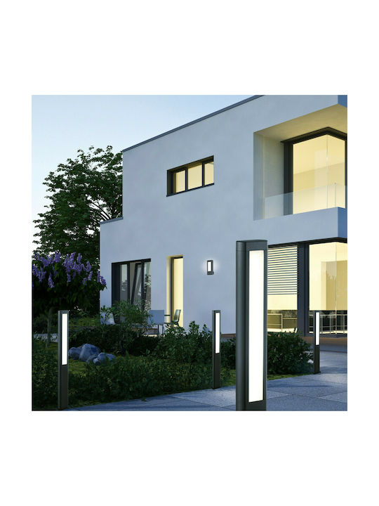 Trio Lighting Rhine Small Post Outdoor Floor Lamp 5.5W with Warm White Light IP54 Black