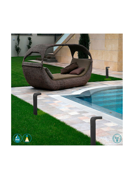 Faro Barcelona Klamp Outdoor Floor Lamp Small Post 15W IP44 for E27 Socket Black