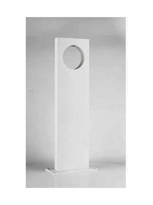 Atman Outdoor Floor Lamp Small Post LED for Exterior Space 7W with Warm White Light IP65 White