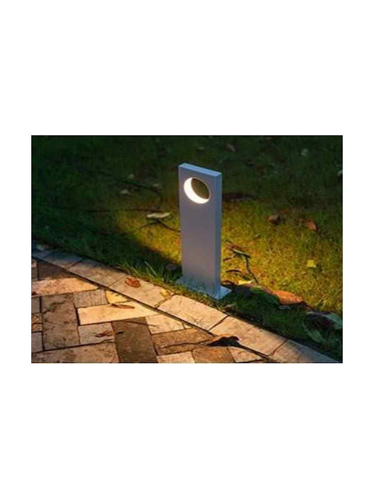 Atman Outdoor Floor Lamp Small Post LED for Exterior Space 7W with Warm White Light IP65 White