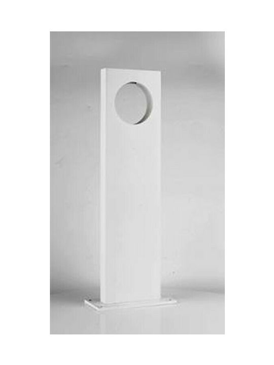 Atman Outdoor Floor Lamp Small Post LED for Exterior Space 7W with Warm White Light IP65 White