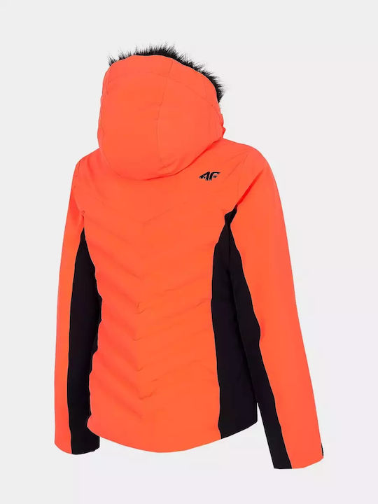 4F Women's Ski & Snowboard Jacket Orange H4Z20-KUDN012-62N