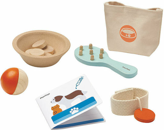 Plan Toys Set Accesorii Pentru Animale Din Lemn Pentru 3+ Ani