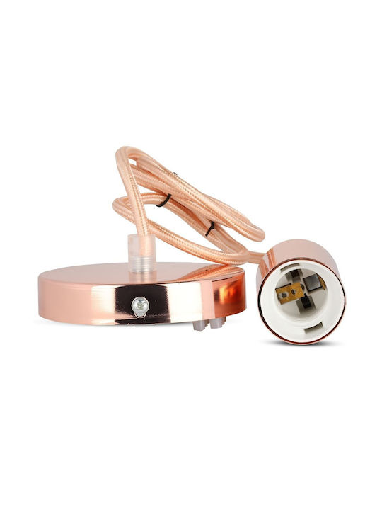 V-TAC Pendant Light Rose Gold with Socket E27 36cm