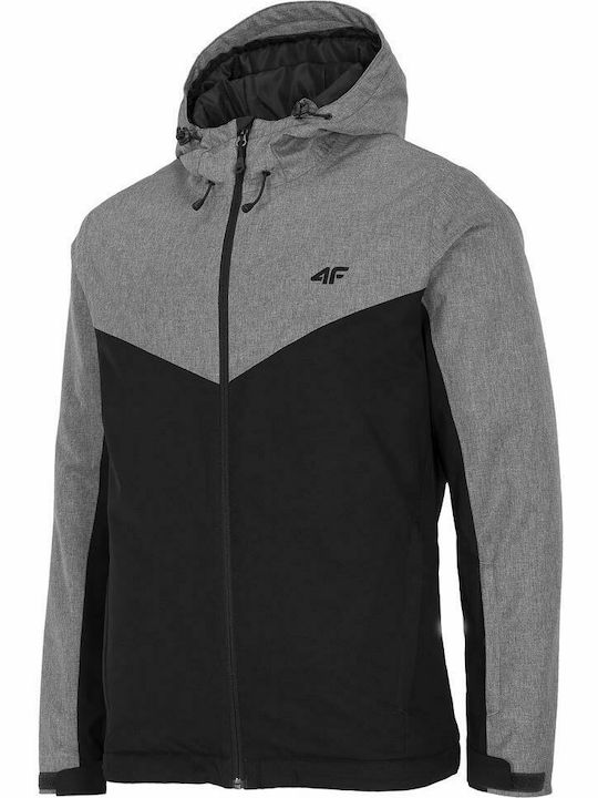 4F H4Z20-KUMN002-20S Männer Jacke aus für Ski & Snowboard Schwarz