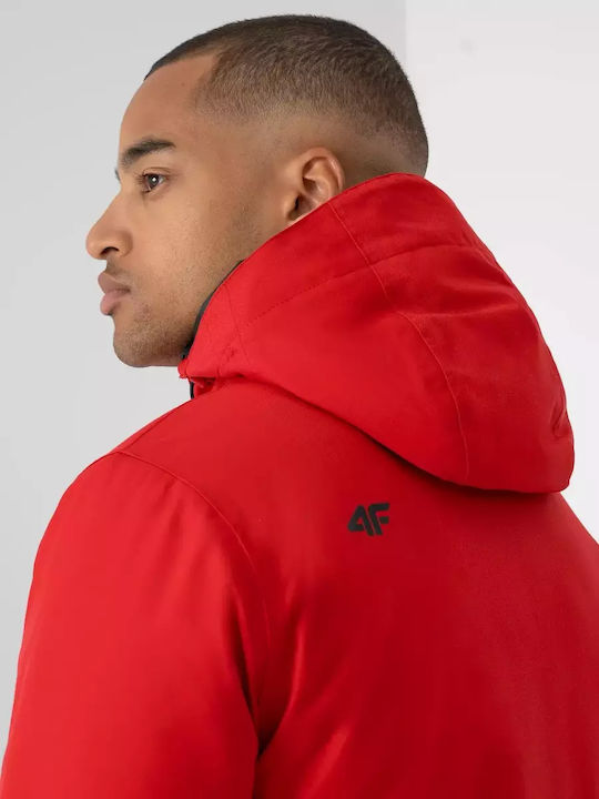 4F Men's Ski & Snowboard Jacket Red H4Z21-KUMN003-61S