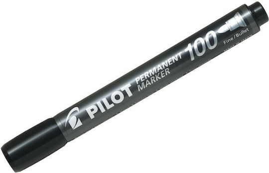 Pilot 100 Перманентен Маркер 1мм Черен