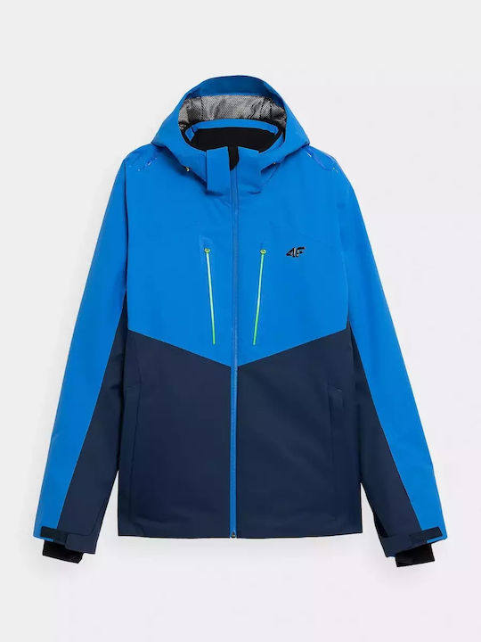 4F Men's Ski & Snowboard Jacket Blue H4Z21-KUMN011-36S
