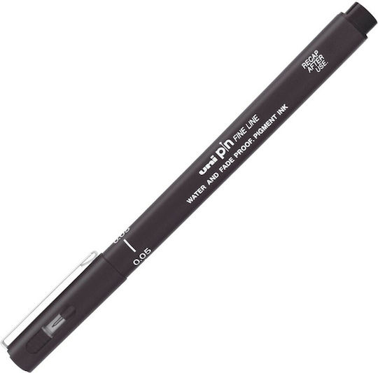 Uni-Ball Pin Line Μαρκαδόρος Σχεδίου Μαύρος 0.3mm