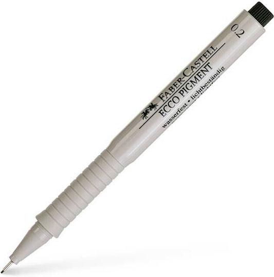 Faber-Castell Ecco Pigment Fineliner Design Marker 0.2mm Black