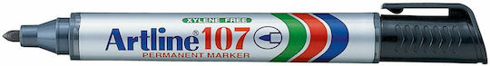 Artline 107 Μαρκαδόρος Αλκοόλης Μαύρος 1.5mm