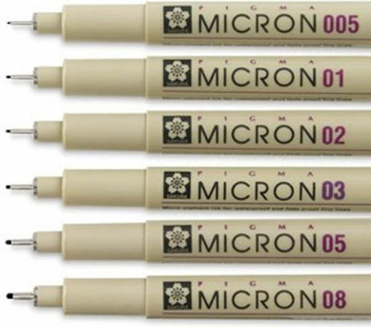 Sakura Pigma Micron 04 Μαρκαδόρος Σχεδίου Μαύρος 0.4mm
