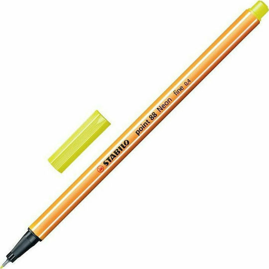 Stabilo Point 88 Μαρκαδόρος Σχεδίου Lemon Yellow 0.4mm