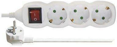 Emos Power Strip 3 Positions with Switch and Cable 3m