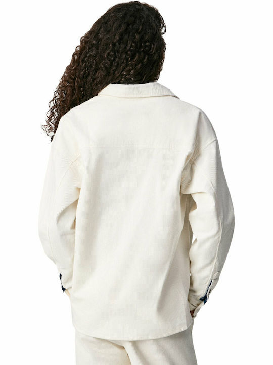 Fatima Damen Weiß Overshirt