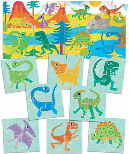 Kids Puzzle Dinosaurs for 2+ Years 64pcs Headu