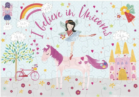 Παιδικό Puzzle Unicorn Jigsaw για 3+ Ετών 40pcs Floss & Rock